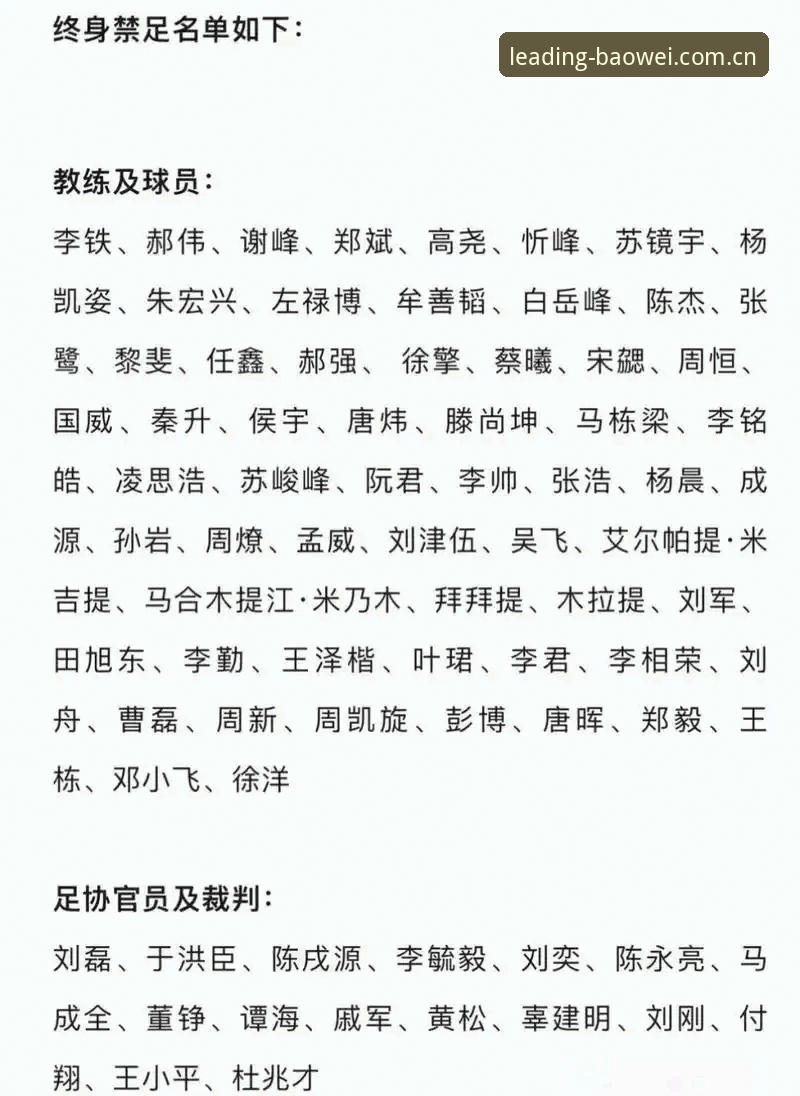 中国足球反腐风暴深度分析：第三批禁足名单背后的行业变革